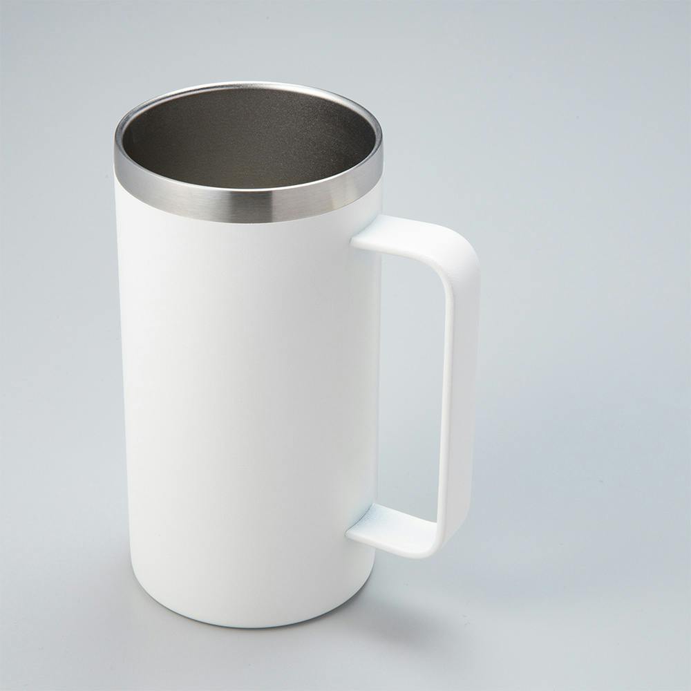 ヒロ 真空断熱ステンレスジョッキ 樽型 350ml HED-9498