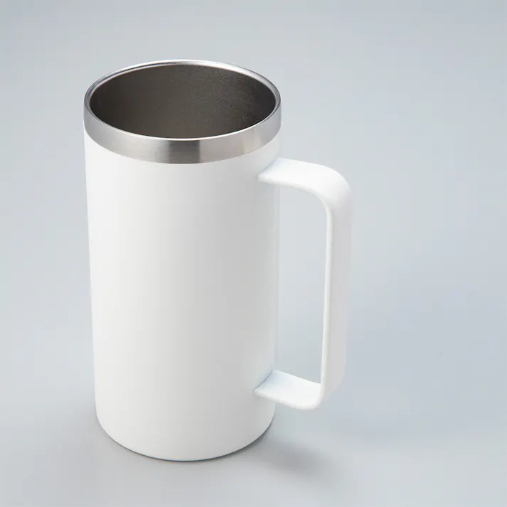 ステンレスジョッキ 500ml ホワイト