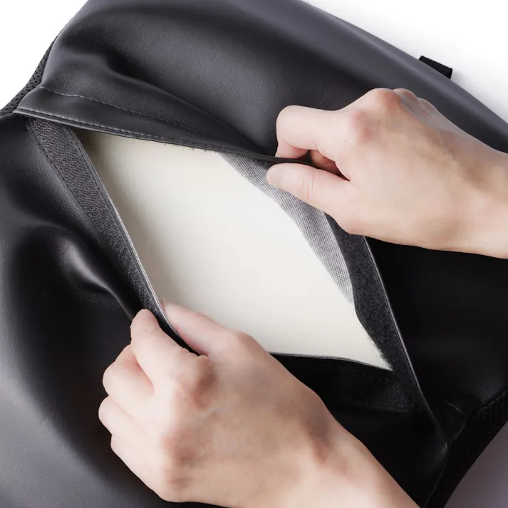 カインズ ソフトレザー調 腰当てクッション