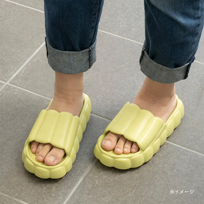 ふわふわソフトサンダル 24~24.5cm グリーン