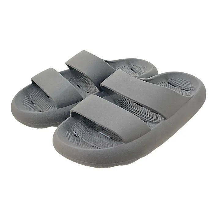 べランダでも縮みにくい水が抜けるサンダル アスファルトグレー 24~25cm
