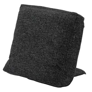 背もたれイス F-Lepoco専用カバー ブラック 幅58cm 奥行44cm 高さ50.5cm 洗濯OK すべり止め加工 (カバーのみ)