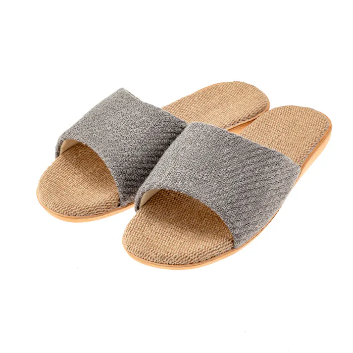 サンダルとしても履けるスリッパ グレー 28cm