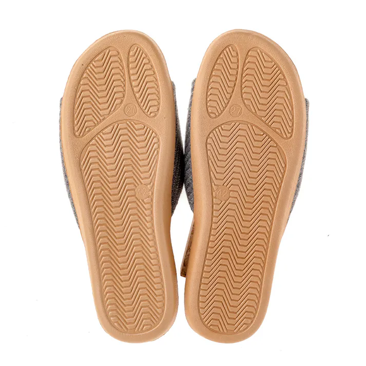 サンダルとしても履けるスリッパ グレー 27cm