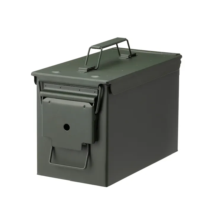 カインズ 防塵・防滴スチールケース 中 カーキ 幅30cm 奥行15.5cm 高さ18.5cm