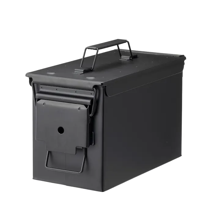 カインズ 防塵・防滴スチールケース 中 ブラック 幅30cm 奥行15.5cm 高さ18.5cm