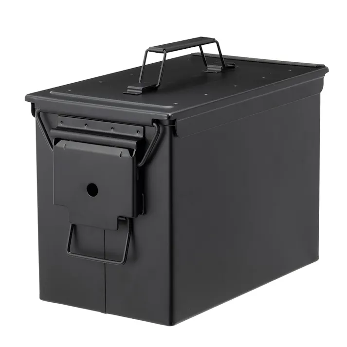 カインズ 防塵・防滴スチールケース 大 ブラック 幅32cm 奥行18.5cm 高さ22.3cm