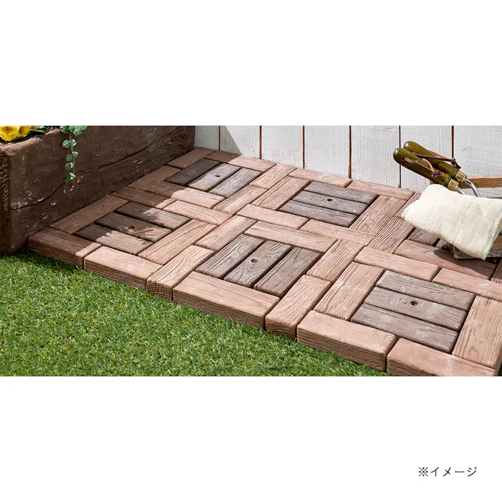 カインズ ジョイント 平板 30×30 フレーム ブラウン