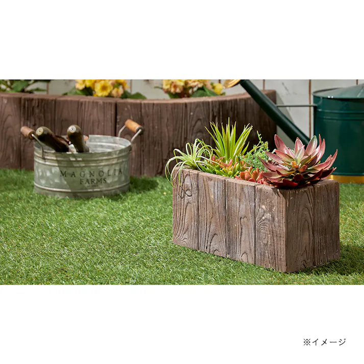 カインズ キューブボックス 30×15 木目ブラウン