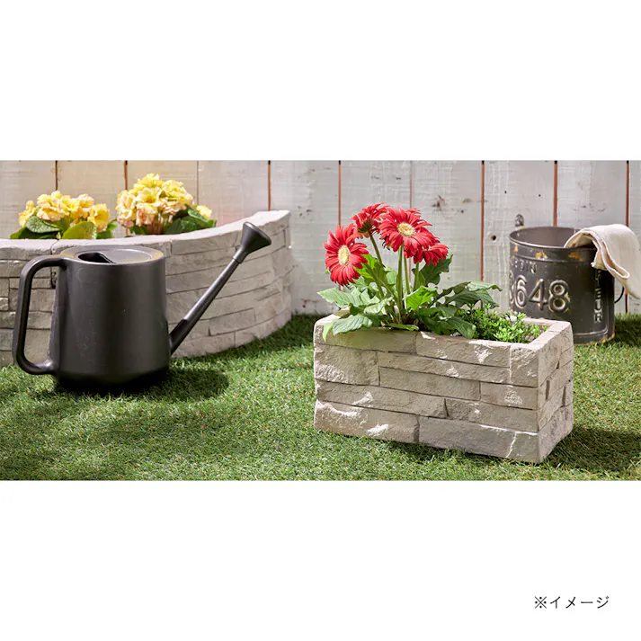 カインズ キューブボックス 30×15 レッジストーン グレー