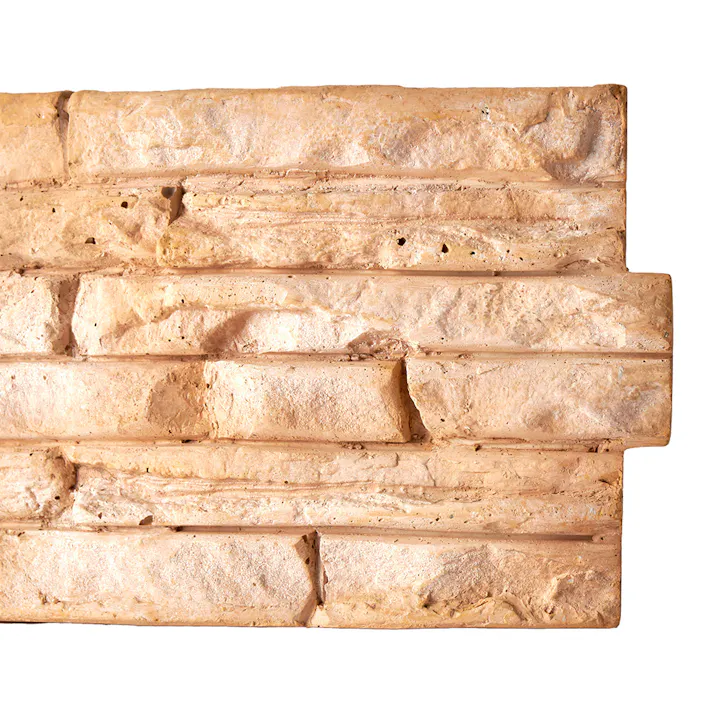 カインズ 花壇ブロック アール ライムストーン オレンジ