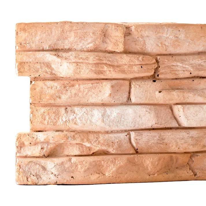 カインズ 花壇ブロック アール ライムストーン オレンジ