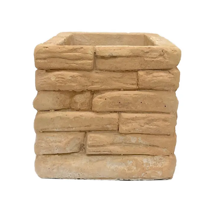 カインズ キューブボックス 30×15 ライムストーン オレンジ