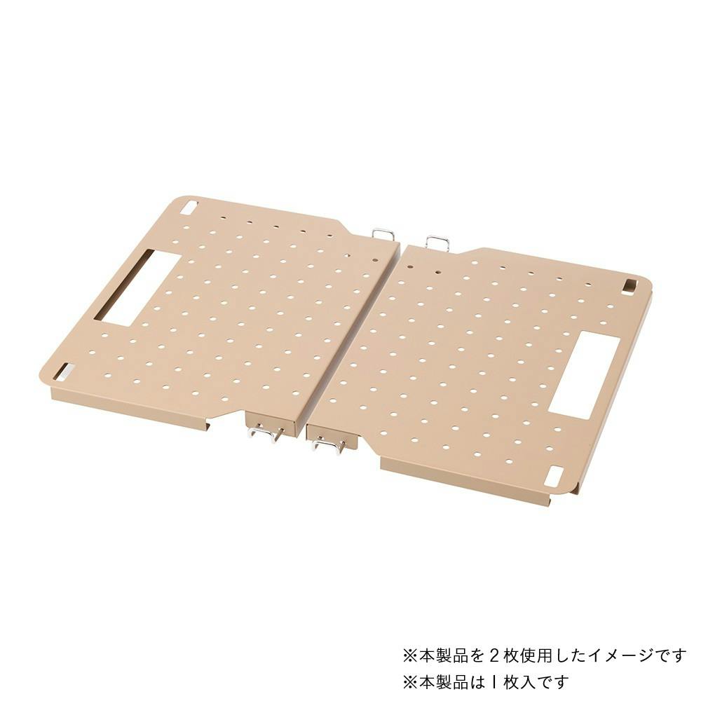 カインズ コンテナトレー トレーブル 有孔タイプ ベージュ 1枚入