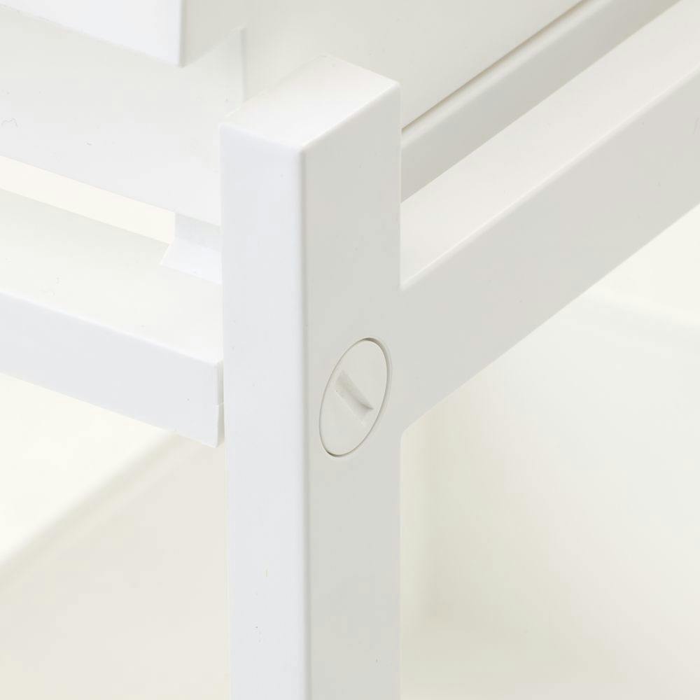 スライド式2段収納ラック ホワイト スライド2段ラック | キッチン収納 通販 | ホームセンターのカインズ