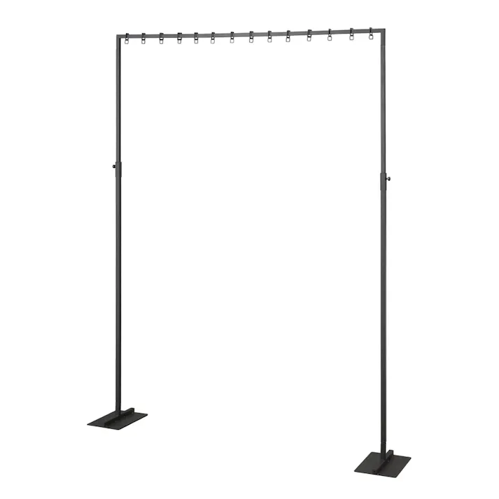 空間を仕切るパーテーションスタンド ブラック