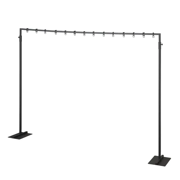 空間を仕切るパーテーションスタンド ブラック