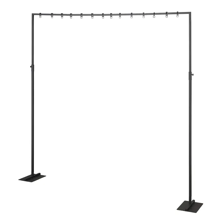 空間を仕切るパーテーションスタンド ブラック