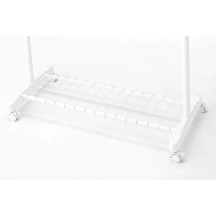 上棚付きハンガーラック ホワイト N62