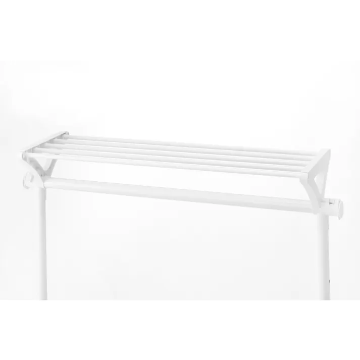 上棚付きハンガーラック ホワイト N62