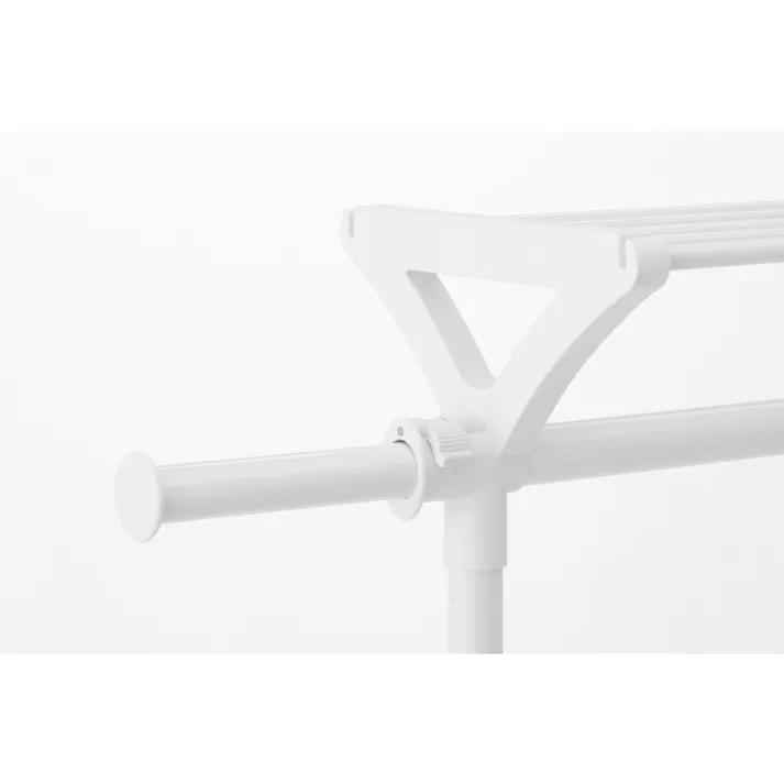 上棚付きハンガーラック ホワイト N62