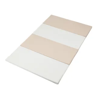 折りたたみクッションマット アイボリーベージュ 120×200cm