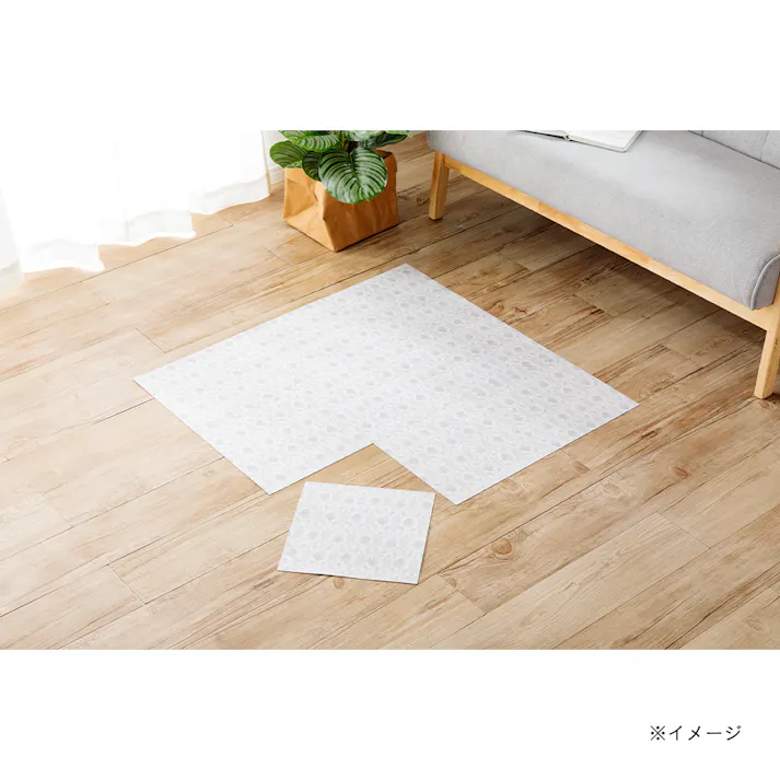 洗える吸着マット 9枚組 フライスグレー 29