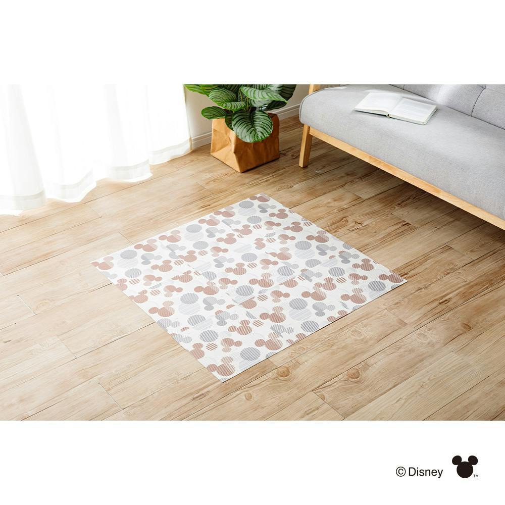 超お得値下げ!新品未使用【カーリスマット】75cm x 140cm 洗える吸着マット 9枚組 ミッキーマウス 29 | ラグ・カーペット