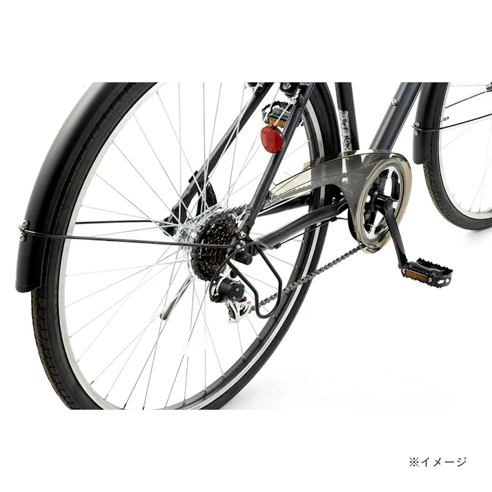 【自転車】アルミクロスバイク クラージュ COURAGE 700C 外装6段 G6HD ホワイト