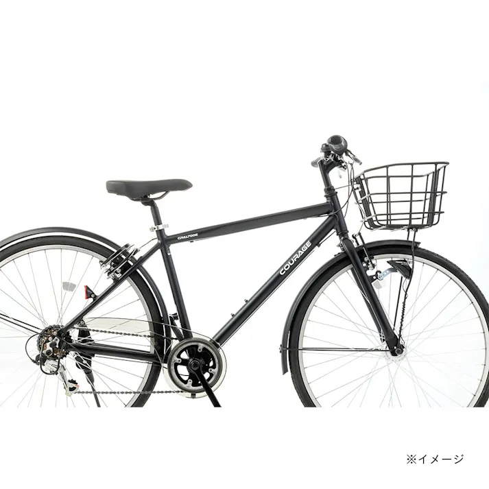 【自転車】アルミクロスバイク クラージュ COURAGE 700C 外装6段 G6HD ホワイト