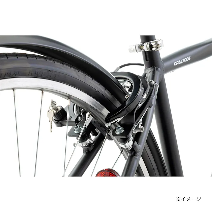 【自転車】アルミクロスバイク クラージュ COURAGE 700C 外装6段 G6HD グレー