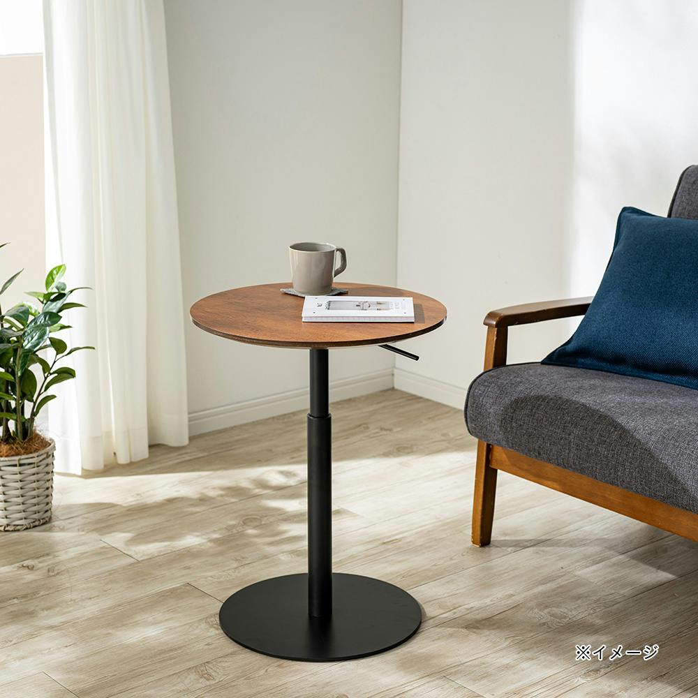 昇降サイドテーブル ブラック 45×73cm | テーブル・机 通販