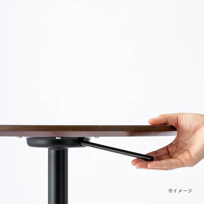 昇降サイドテーブル ブラック 80×110cm