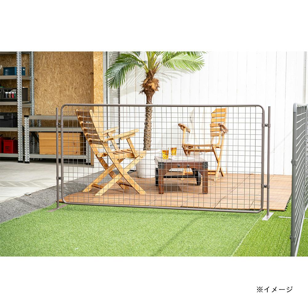 デザインフェンス クロスメッキ加工 ブラウン 90×180【SU】 | 鋼材