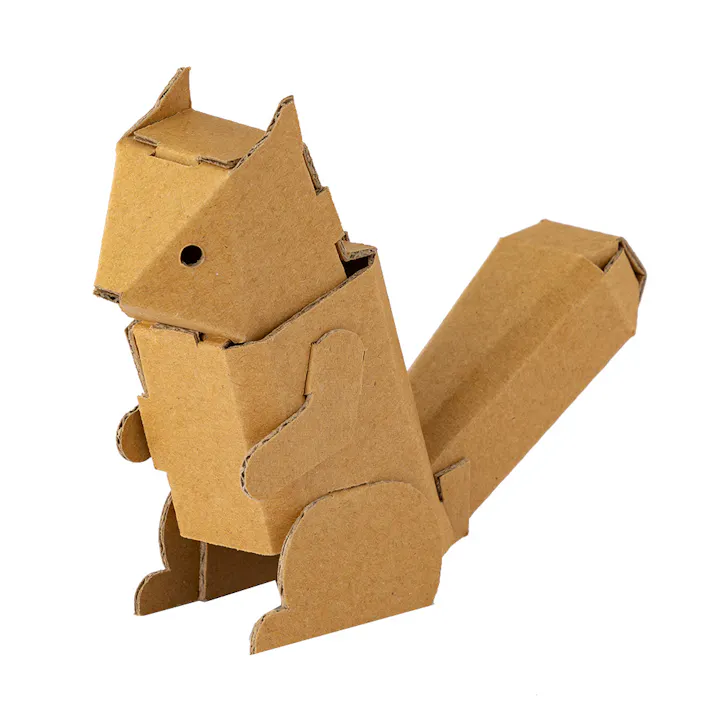 カインズ つくるとい ダンボールの動物園 りす