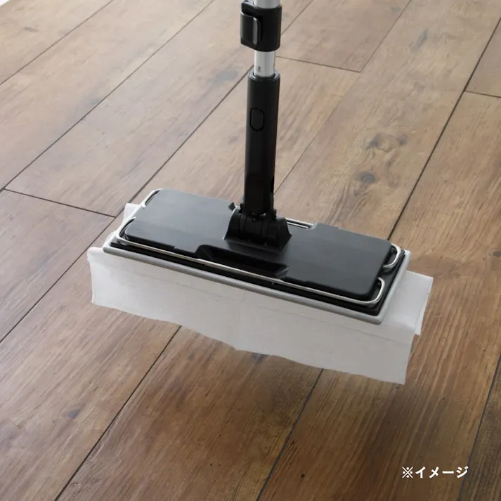 シートが貼り付く 立つフローリングワイパー ブラック