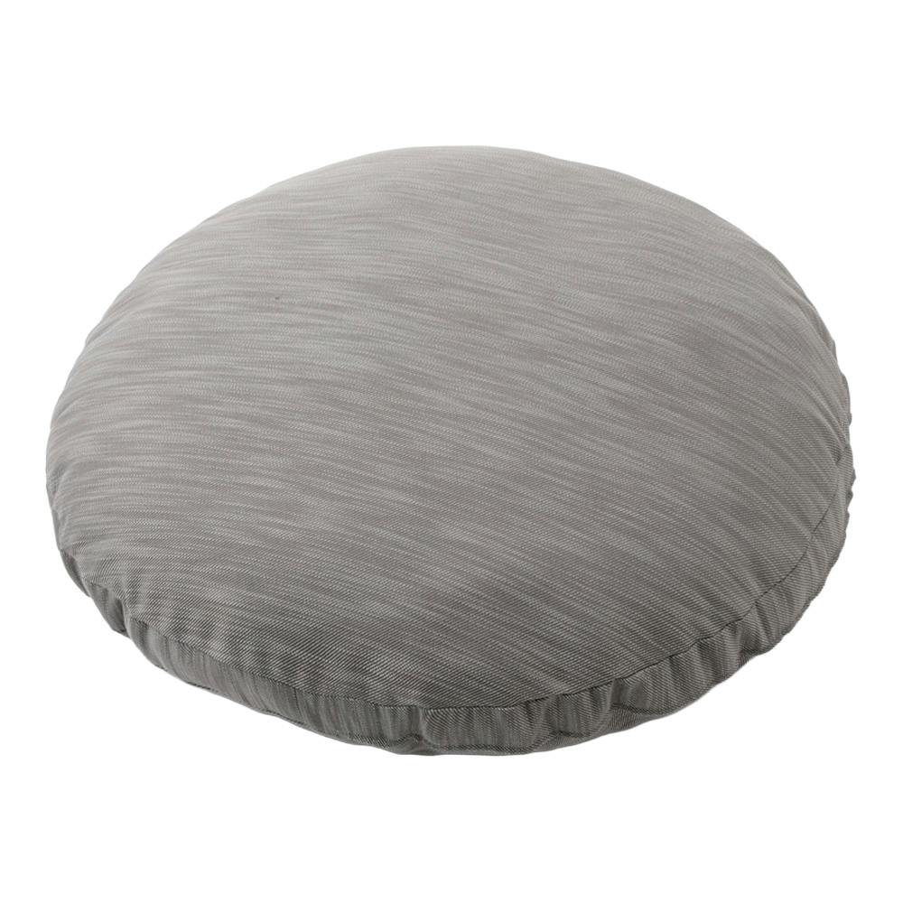 カバーが洗えるクラウドクッション グレー 幅120cm 円形