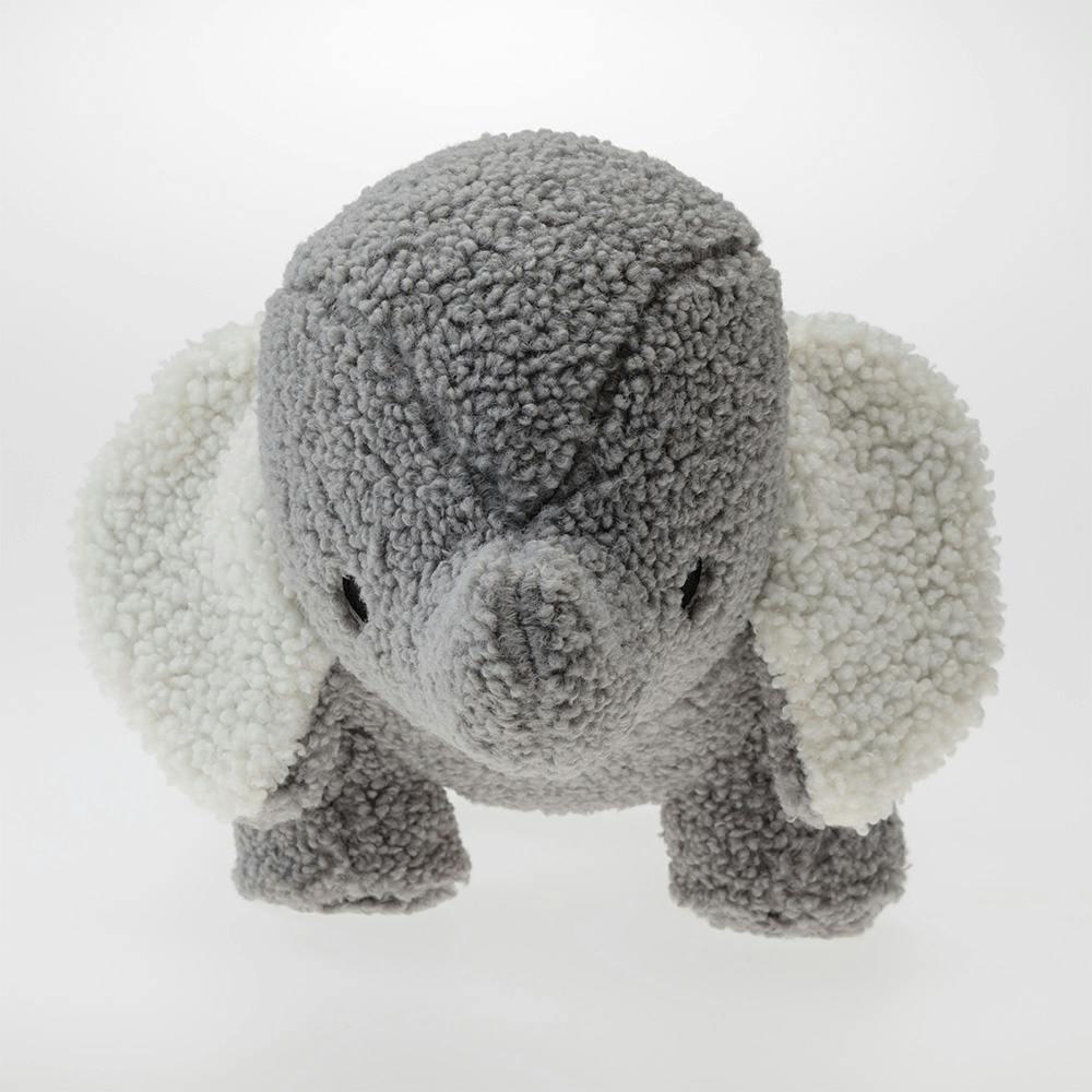 ぞうさんのクッション たいそうするゾウ ダイカットクッション ぞうさん（絵本ナビ