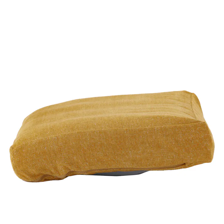 背もたれイス F-Lepoco専用カバー イエロー 幅58cm 奥行44cm 高さ50.5cm 洗濯OK すべり止め加工 (カバーのみ)