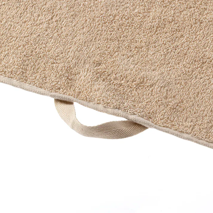 毛羽落ちしにくい抗菌防臭 フェイスタオル ベージュ