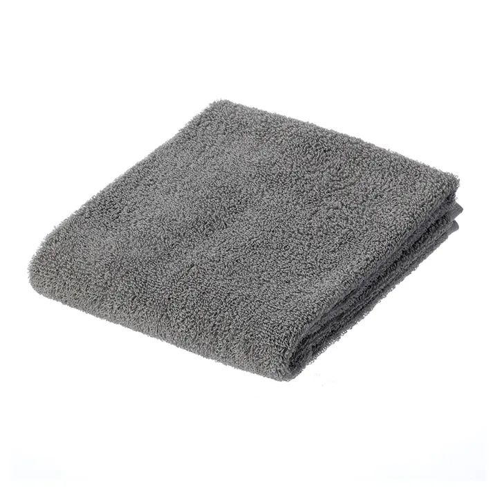 毛羽落ちしにくい抗菌防臭 フェイスタオル グレー