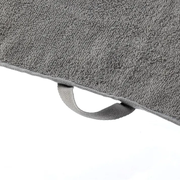 毛羽落ちしにくい抗菌防臭 フェイスタオル グレー