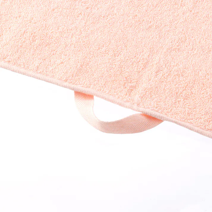 毛羽落ちしにくい抗菌防臭 スリムバスタオル ピンク