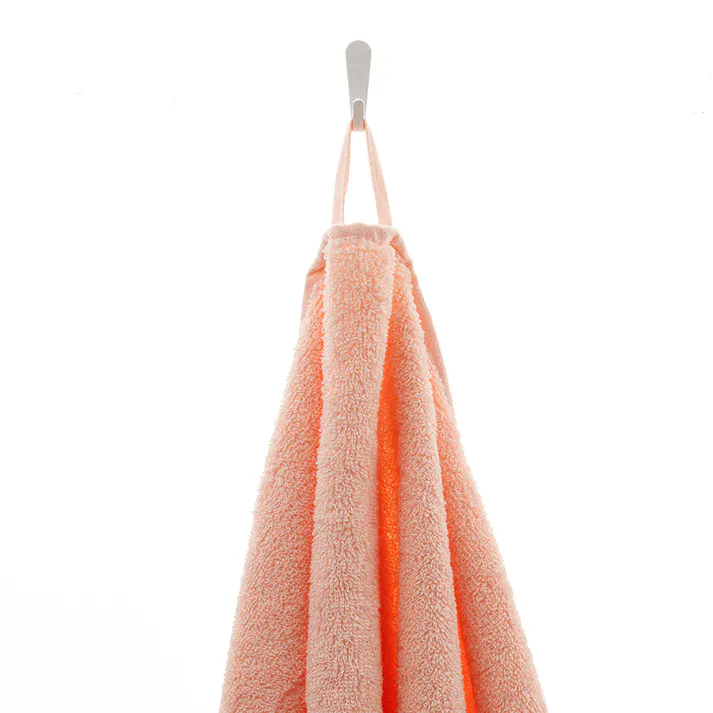 毛羽落ちしにくい抗菌防臭 スリムバスタオル ピンク