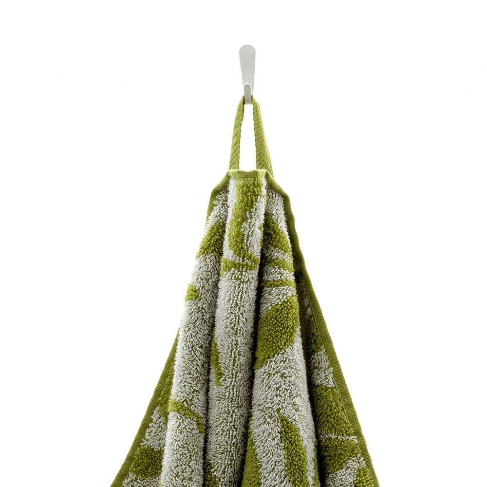 ふんわりやわらかフェイスタオル リーフグリーン | タオル・ハンカチ