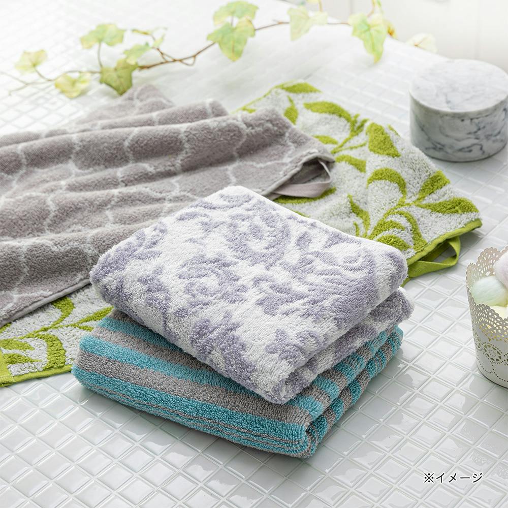 ふんわりやわらかフェイスタオル リーフグリーン | タオル・ハンカチ