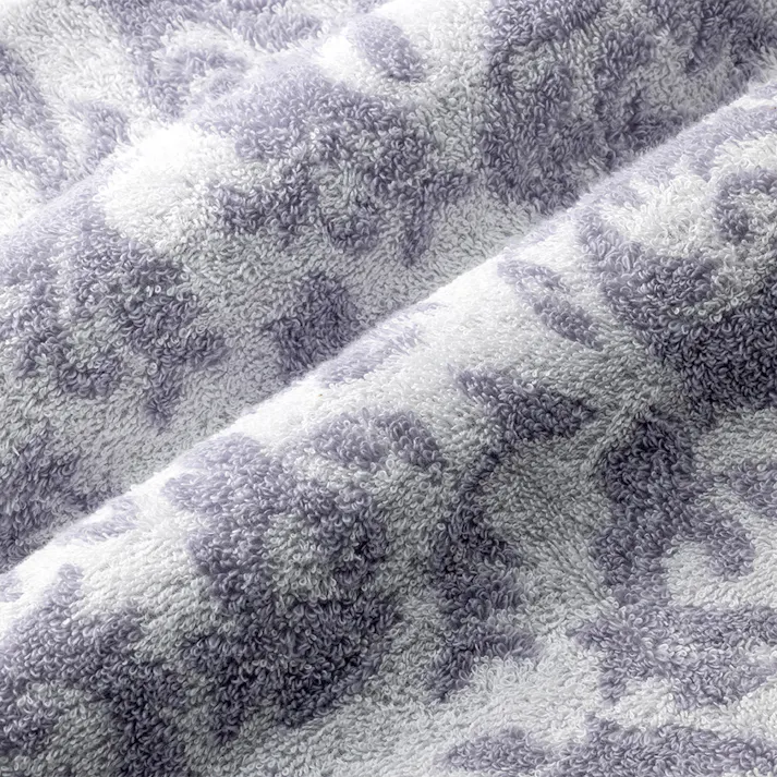 ふんわりやわらかフェイスタオル アラベスクパープル