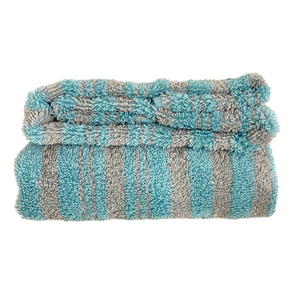 ふんわりやわらかバスタオル ストライプブルー | タオル・ハンカチ