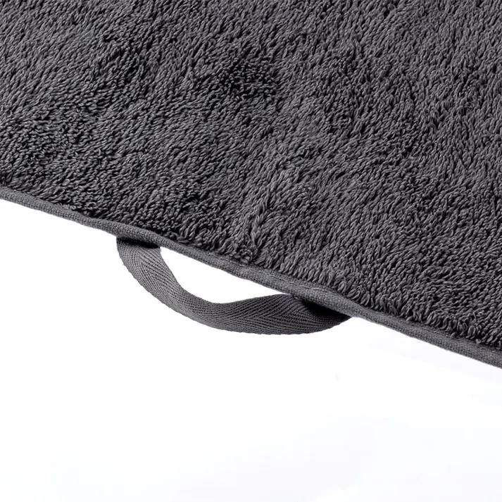 洗濯してもふんわり長持ちフェイスタオル グレー