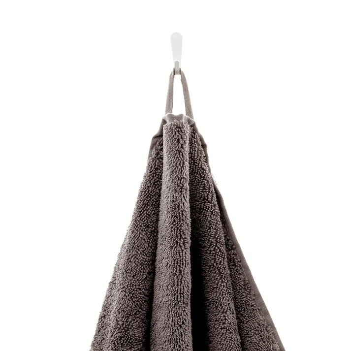 洗濯してもふんわり長持ちフェイスタオル グレー